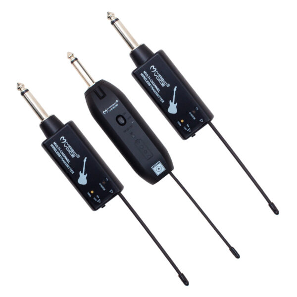 MAGICVOICE MV-19590 UHF GİTAR TİP KABLOSUZ MİKROFON ÜÇLÜ SET (K0) - Görsel 3