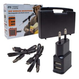MAGICVOICE MV-19590 UHF GİTAR TİP KABLOSUZ MİKROFON ÜÇLÜ SET (K0)