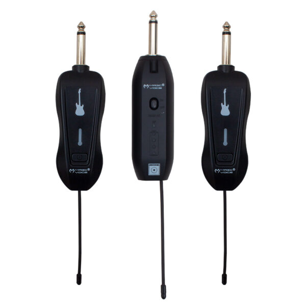 MAGICVOICE MV-19592 UHF GİTAR TİP KABLOSUZ MİKROFON ÜÇLÜ SET (K0)
