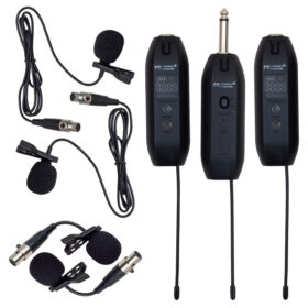 MAGICVOICE MV-19596  UHF ENSTRÜMAN TİP KABLOSUZ MİKROFON ÜÇLÜ SET(KÜRSÜ-YAKA MİK Lİ)XRL Lİ (K0)