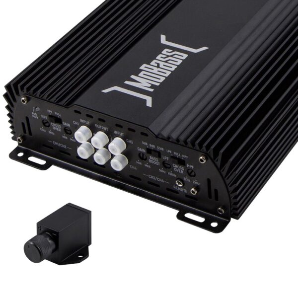 MOBASS MB-600.4 4 OHM 4 KANAL 2X150 WATT RMS OTO ANFİ (BASS KONTROLLÜ) (81) (K0) - Görsel 3