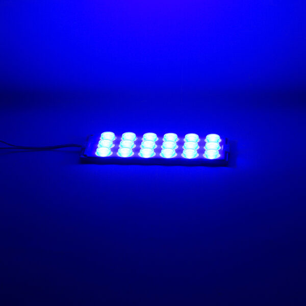 MODÜL LED 12V 6W MAVİ 18 LEDLİ YANIP SÖNEN 2Lİ PAKET 13960-2835 (FLAŞÖR) (K0) - Görsel 2
