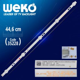MS-L1744 V1 - CY_HT+HD_48D_3528_10*5_300MA-15V - 44.6 CM 5 LEDLİ - (WK-896) (K0)