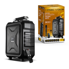 VHF EL+YAKA MİKROFONLU USB*SD*BT/TAŞINABİLİR SEYYAR ANFİ 300W (K0)