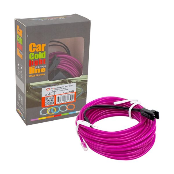 NEON MOR 5 METRE İP AYDINLATMA 5 V USB ADAPTÖRLÜ (81) (K0) - Görsel 3