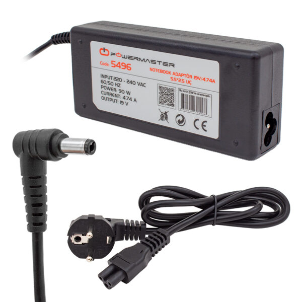 NOTEBOOK ADAPTÖR TOSHIBA*HP 19V/4.74A 5.5*2.5 UÇ (K0)