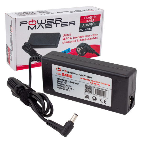 NOTEBOOK ADAPTÖR TOSHIBA*HP 19V/4.74A 5.5*2.5 UÇ (K0) - Görsel 3
