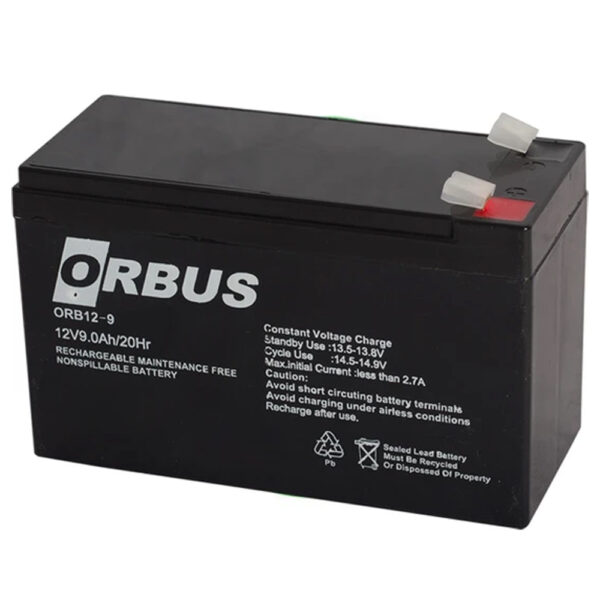 ORBUS 12 VOLT - 9 AMPER AKÜ (150 X 65 X 90 MM) (K0)