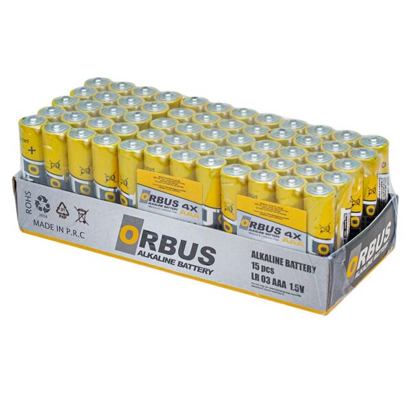 ORBUS AAA ALKALİN İNCE KALEM PİL 60LI PAKET ORB-LR03 (K0)