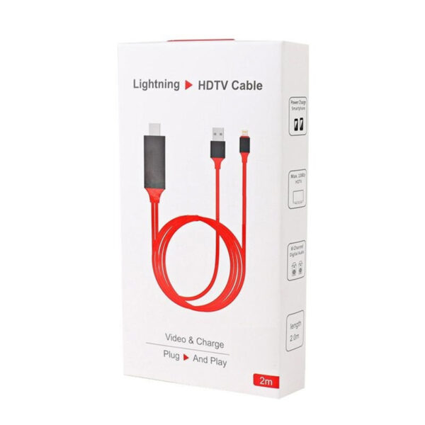 P8M LIGHTNING TO HDMI + USB ÇEVİRİCİ 2 MT KABLO (K0) - Görsel 3
