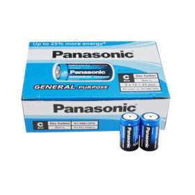 PANASONIC R14BE/2PS MANGANEZ  ORTA C BOY 24 LÜ PİL PAKET FİYATI (K0)