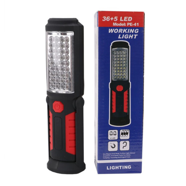 PE-41 36+5 LEDLİ 2 MODLU KANCALI MIKNATISLI PİLLİ ÇALIŞMA LAMBASI (K0) - Görsel 3