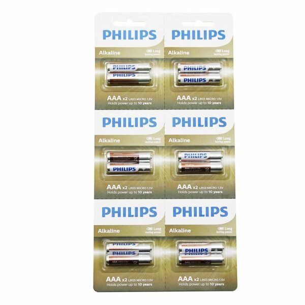 PHILIPS AAA ALKALİN İNCE KALEM PİL 12Lİ KARTELA (K0)