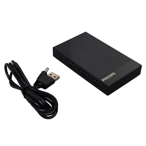 PHILIPS SWV9023B/93 4K HDMI SPLİTTER 1 GİRİŞ - 4 ÇIKIŞ ULTRA HD GÖRÜNTÜ DAĞITICI (K0) - Görsel 2