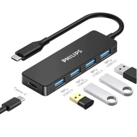 PHILIPS SWR1603G/93-0.2 TYPE-C TO 4XUSB 3.0 ÇOKLAYICI 20CM KABLOLU (K0)
