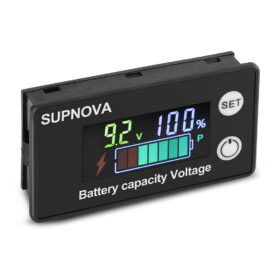 PİL KAPASİTE GÖSTERGESİ DC 8V-100V KURŞUN ASİT LİTYUM VOLTMETRE GERİLİM ÖLÇER (12V-24V-48V-72V) (K0)