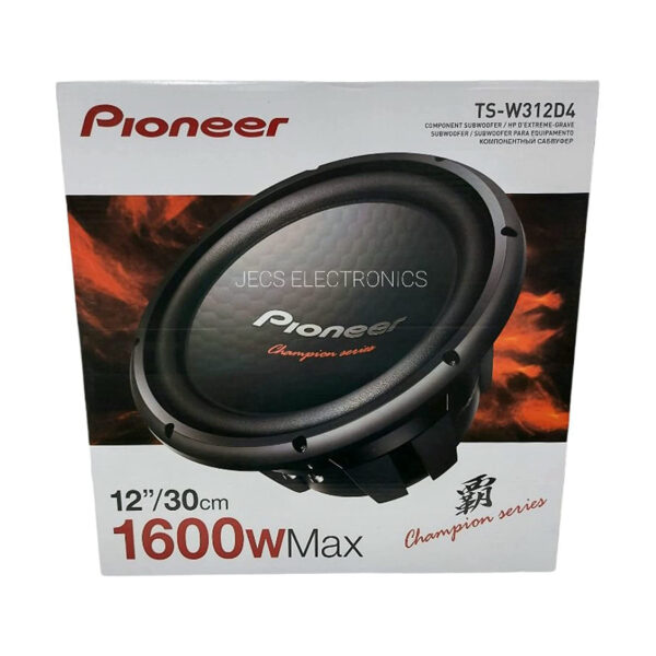 PIONEER TS-W312D4 30 CM 1600 WATT SUBWOOFER ÇİFT BOBİNLİ OTO HOPARLÖR (K0) - Görsel 5