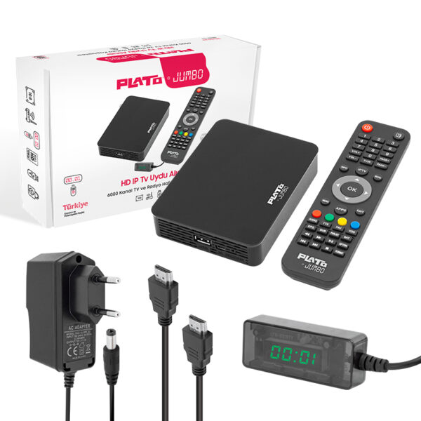 PLATO JUMBO LINUX TABANLI ETHERNET GİRİŞLİ IP TV UYDU ALICISI (YOUTUBE*WİFİ* DOLBY) (K0) - Görsel 3