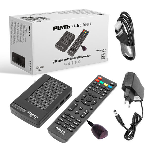 PLATO LEGEND ÇİFT USBLİ TKGSLİ MINI HD UYDU ALICISI (K0) - Görsel 3