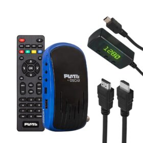 PLATO OSCAR ÇİFT USBLİ TKGSLİ DISPLAY GÖZLÜ+TUŞLU HD UYDU ALICISI (K0)
