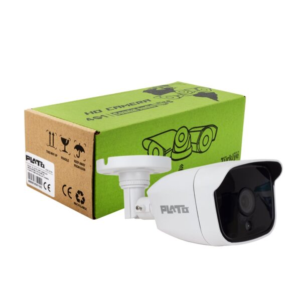 PLATO PL-22765 2MP 2.8 MM 4IN1 GECE GÖRÜŞLÜ SİYAH BEYAZ PLASTİK KASA AHD BULLET KAMERA (K0) - Görsel 3