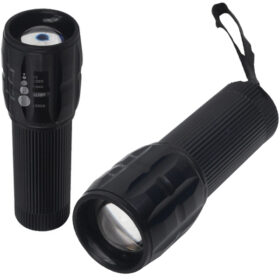 POWER LEDLİ PİLLİ ZOOMLU+FLASH ÖZELLİKLİ EL FENERİ (K0)