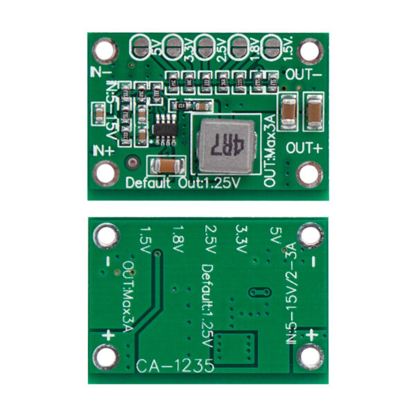 POWER SUPPLY MODUL CA-1235 1.25V 1.5 1.8 2.5 3.3 5V  OUT 3A 5V-15V IN (K0)