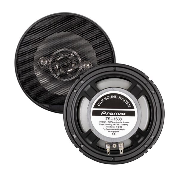 PREMIO TS-1638 240 WATT 16 CM TWEETERLI OTO HOPARLÖR 2Lİ TAKIM (K0) - Görsel 2