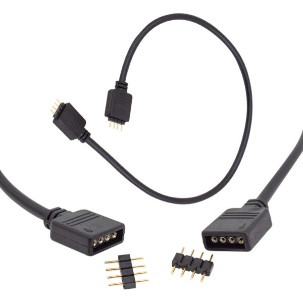 RGB LED BAĞLANTI ERKEK-DİŞİ JUMPERLI 4 PIN KABLO (K0)