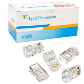 RJ45 CAT5/CAT6 UÇ 8P8C  KUTULU (100LÜK PAKET) KUTULU AMP NETCONNEST (K0)
