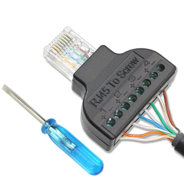 RJ45 TO 8 PİN SCREW TERMİNAL ÇEVİRİCİ (K0) - Görsel 3