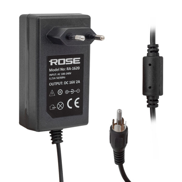 ROSE RA-1620 RCA FİŞLİ 16 VOLT - 2 AMPER PRİZ TİPİ RCA -TOS FİŞLİ SANTRAL ADAPTÖRÜ (81) (K0)