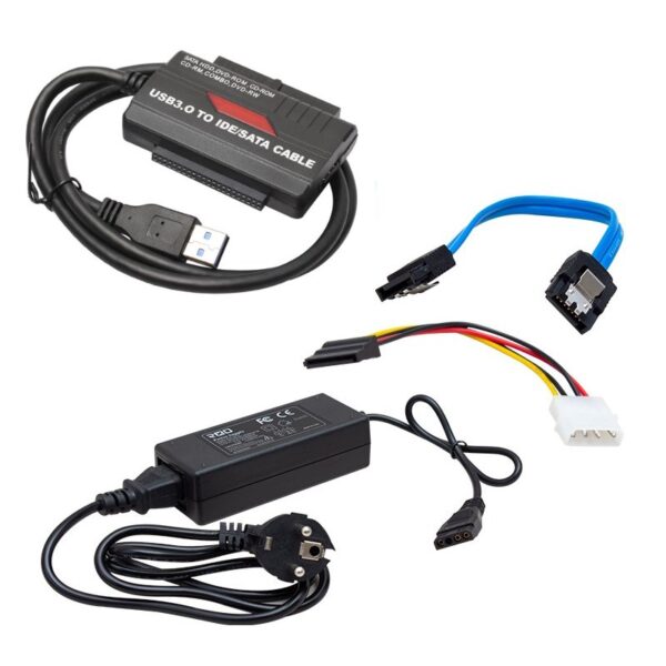 RXD-338U3 ADAPTÖRLÜ USB 3.0/2.0 IDE-SATA DATA ÇEVİRİCİ (K0) - Görsel 3