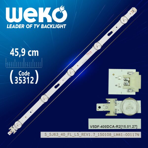 S_5J63_40_FL_L5_REV1.7_150108_LM41_00117N - 45.9 CM 5 LEDLİ - (WK-932) (K0)