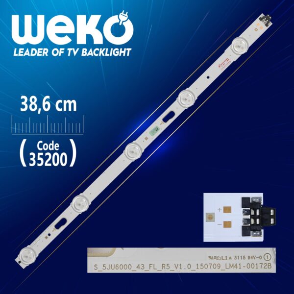 S_5JU6000_43_FL_R5_V1.0_150709_LM41-00172B - 38.6 CM 5 LEDLİ - (WK-881) (K0)