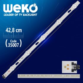 S_KU6.3K_49_FL30_R5_REV1.0_160402_LM41-00335A - 42.8 CM 5 LEDLİ (WK-796) BAKIR TABANLI (K0)