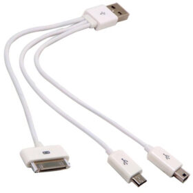 S-LINK SL-C23 USB TO IPHONE AHTAPOT 3LÜ KABLO (IPHONE4-SAMSUNG-5 PİNLİ (K0)