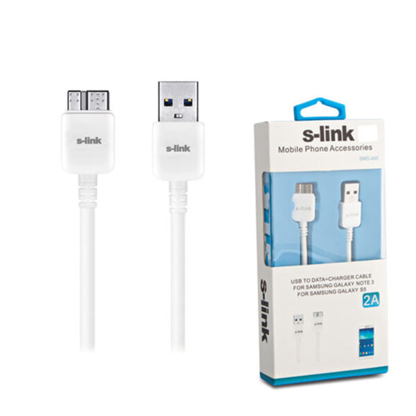 S-LINK SMG-495 NOTE3 DATA+ŞARJ KABLOSU (K0)