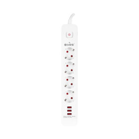 S-LINK SPG403U 1.5M 750 JOULE 3 USB 5V2.4A 4LÜ ANAHTARLI AKIM KORUMALI PRİZ (K0)