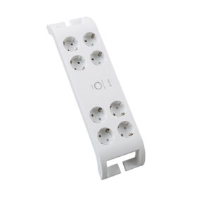 S-LINK SPG3080 2M 3G1.5MM2 900 JOULE 8Lİ AKIM KORUMALI BEYAZ PRİZ (K0)