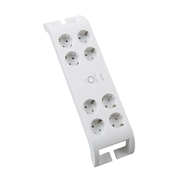 S-LINK SPG3080 2M 3G1.5MM2 900 JOULE 8Lİ AKIM KORUMALI BEYAZ PRİZ (K0)