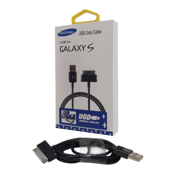 SAMSUNG TABLET DATA KABLOSU USB TO SAMSUNG 1 METRE SİYAH KABLO (K0) - Görsel 2