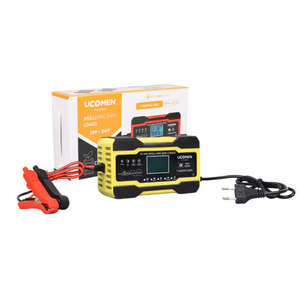 SARI 12/24 VOLT 10 AMPER LED GÖSTERGELİ AKÜ ŞARJ CİHAZI UC-C121001A (K0) - Görsel 3