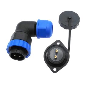 SD20 SU GEÇİRMEZ 2 PİN 20 MM KONNEKTÖR (90° DİRSEK) (K0)