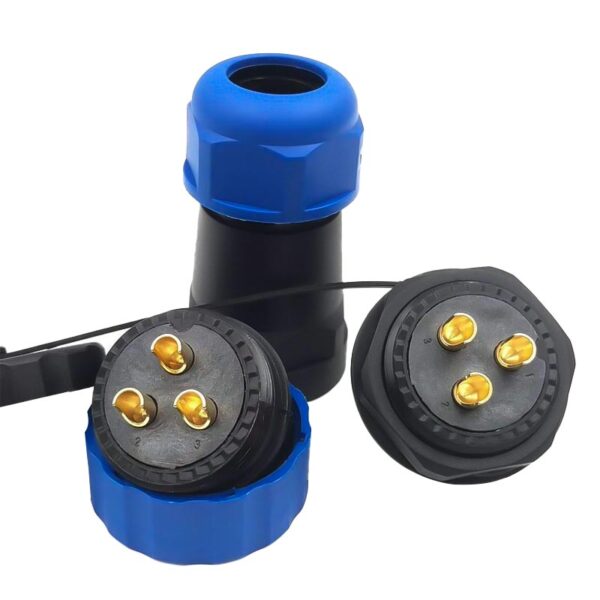 SD28 SU GEÇİRMEZ 3 PİN YUVARLAK 28 MM KONNEKTÖR (K0) - Görsel 3