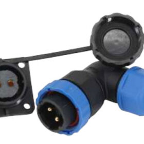 SD28 SU GEÇİRMEZ 2 PİN 28 MM YUVARLAK KONNEKTÖR (90° DİRSEK) (K0)