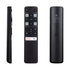 SES KOMUTSUZ  TCL RC 802V FMR1 50 - 55 ANDROID TV NETFLIX TUŞLU AKILLI LCD LED TV KUMANDA (K0)