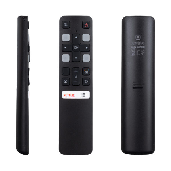 SES KOMUTSUZ  TCL RC 802V FMR1 50 - 55 ANDROID TV NETFLIX TUŞLU AKILLI LCD LED TV KUMANDA (K0)