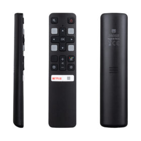 SES KOMUTSUZ  TCL RC 802V FMR1 50 - 55 ANDROID TV NETFLIX TUŞLU AKILLI LCD LED TV KUMANDA (K0)