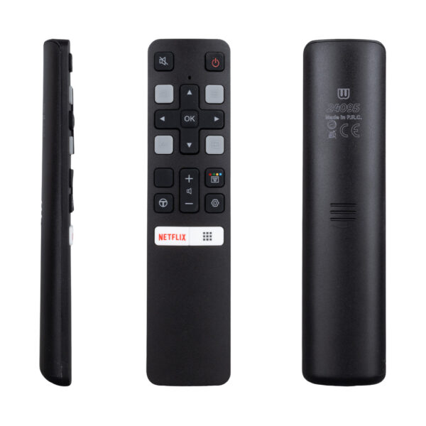 SES KOMUTSUZ  TCL RC 802V FMR1 50 - 55 ANDROID TV NETFLIX TUŞLU AKILLI LCD LED TV KUMANDA (K0) - Görsel 2